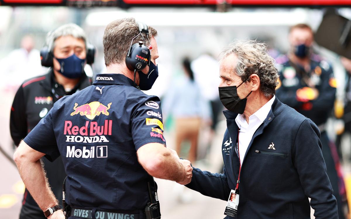 Christian Horner a Alain Prost