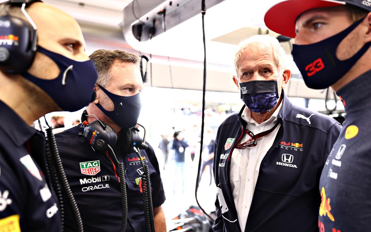 Christian Horner, Helmut Marko, Max Verstappen