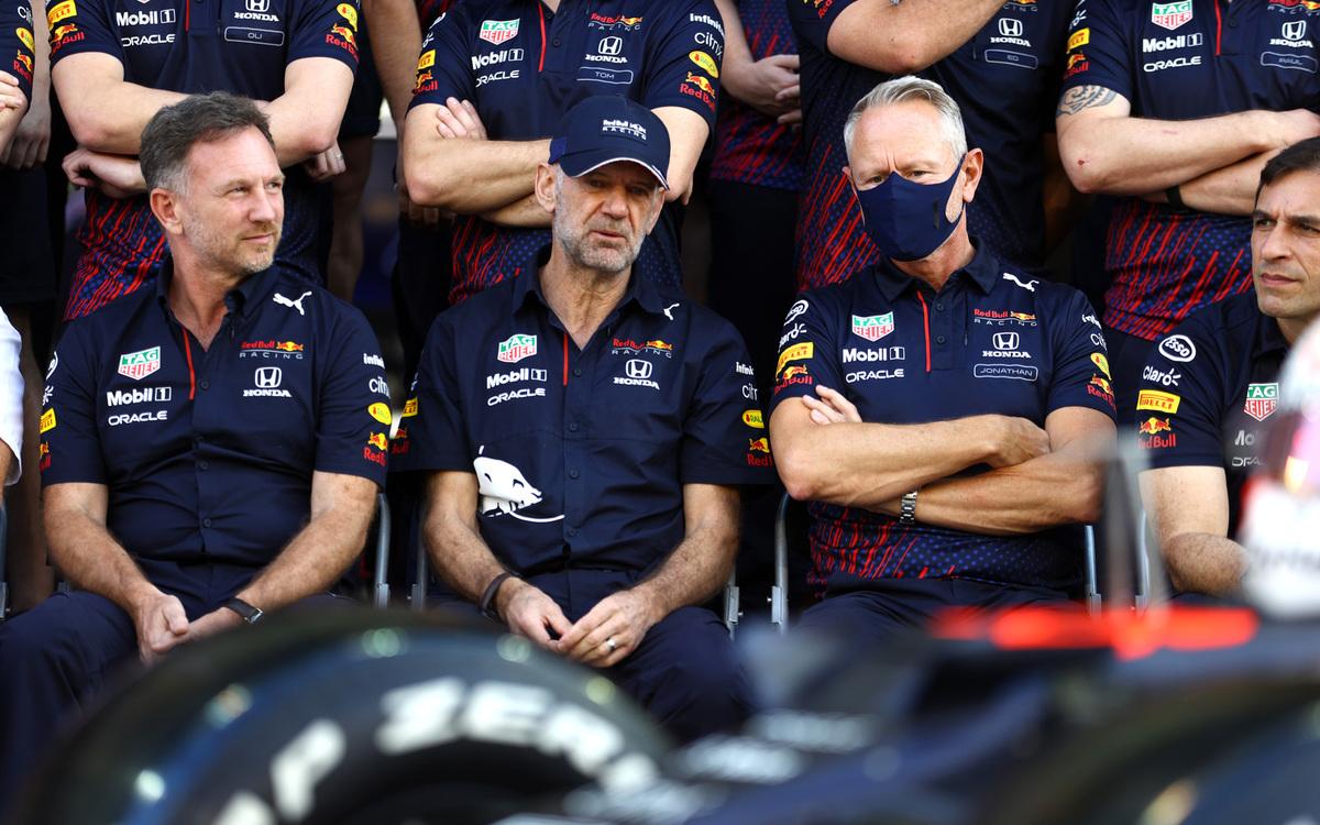 Christian Horner, Adrian Newey, Jonathan Wheatley