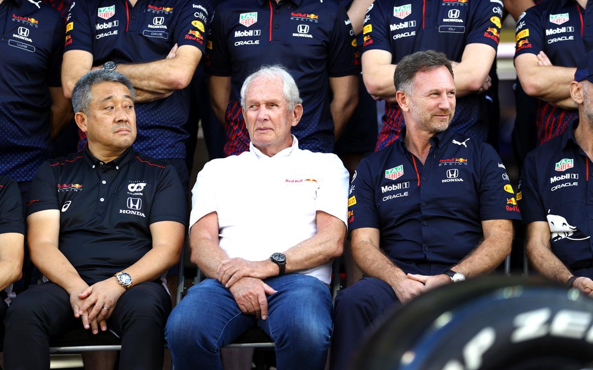 Masaši Jamamoto, Helmut Marko, Christian Horner