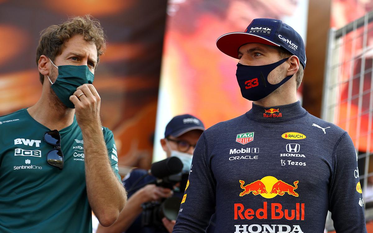 Max Verstappen a Sebastian Vettel