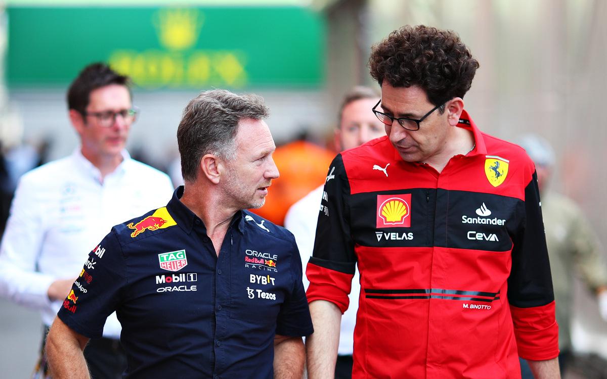 Christian Horner a Mattia Binotto