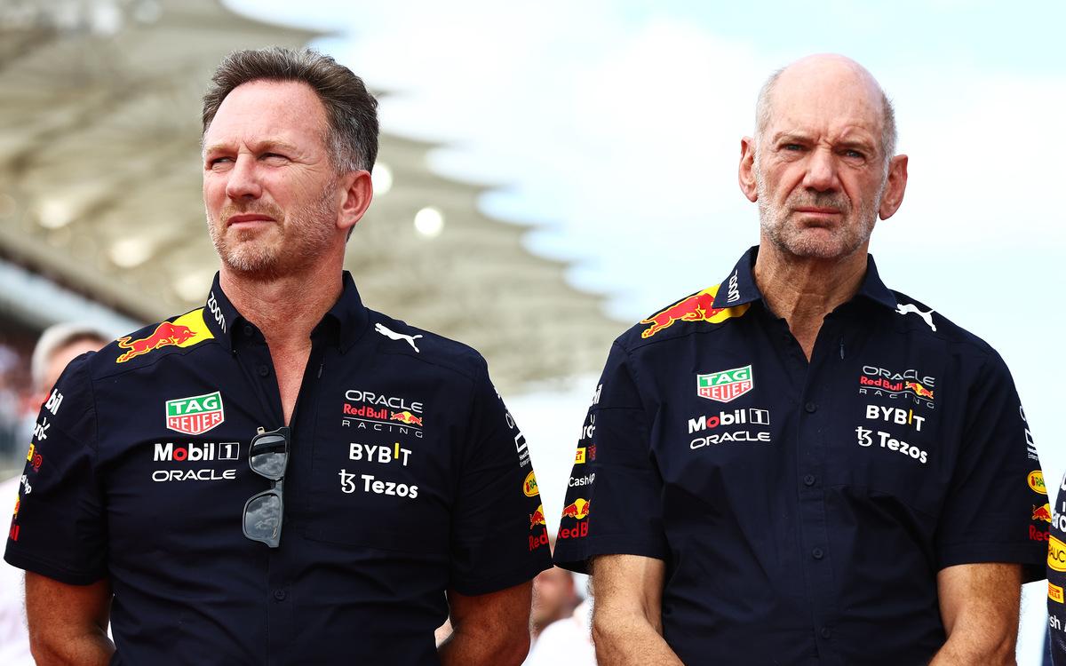 Christian Horner a Adrian Newey