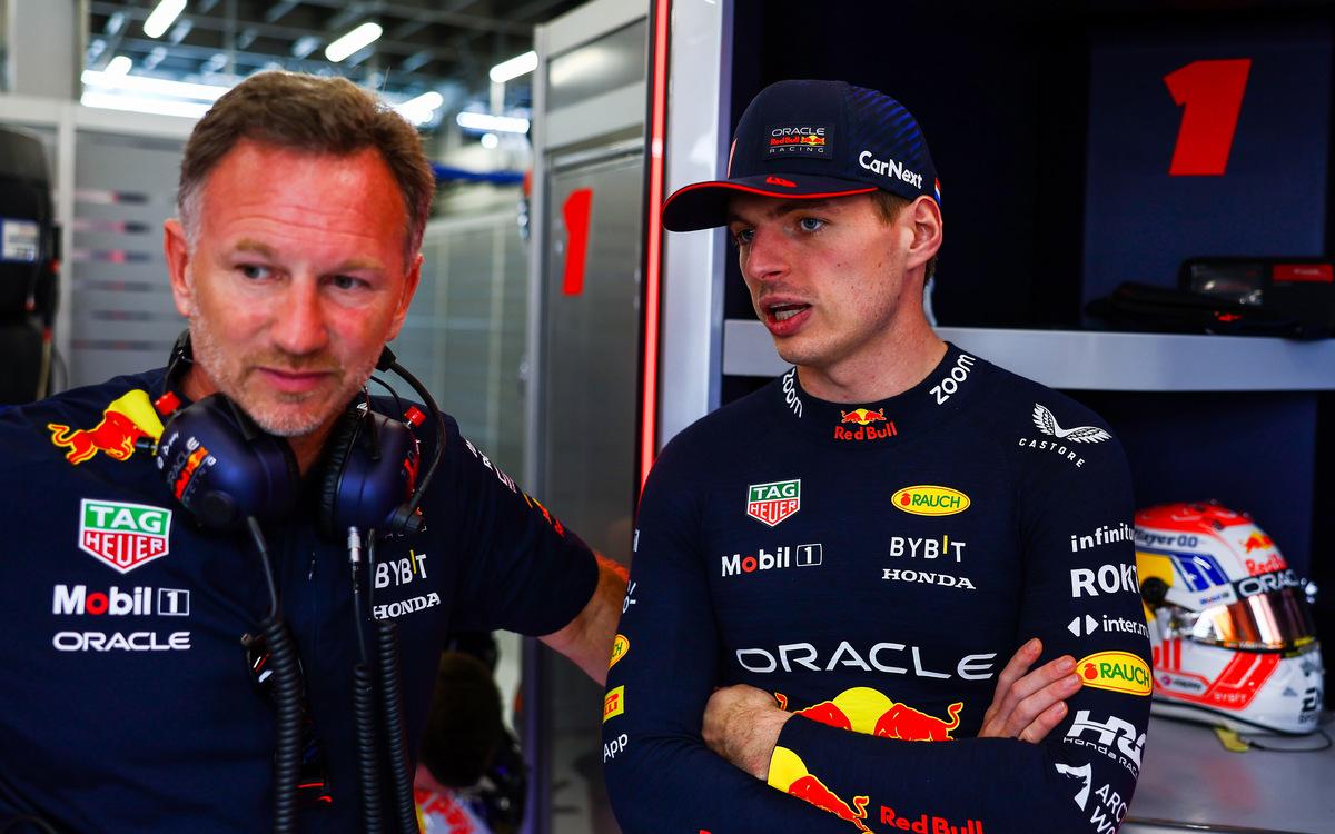 Max Verstappen a Christian Horner