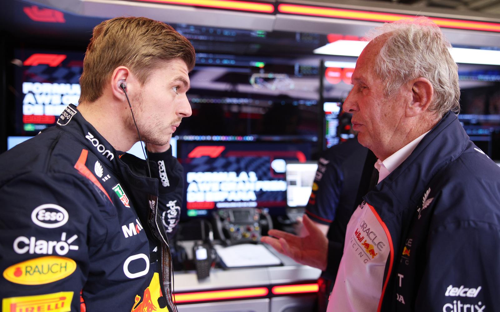 Max Verstappen a Helmut Marko