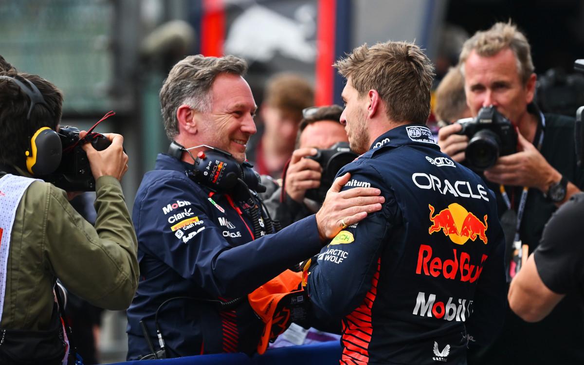 Max Verstappen a Christian Horner