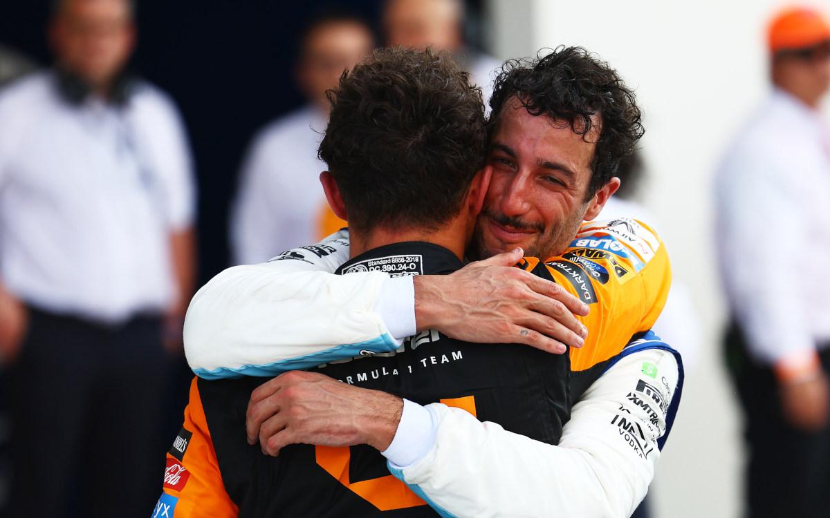 Lando Norris a Daniel Ricciardo