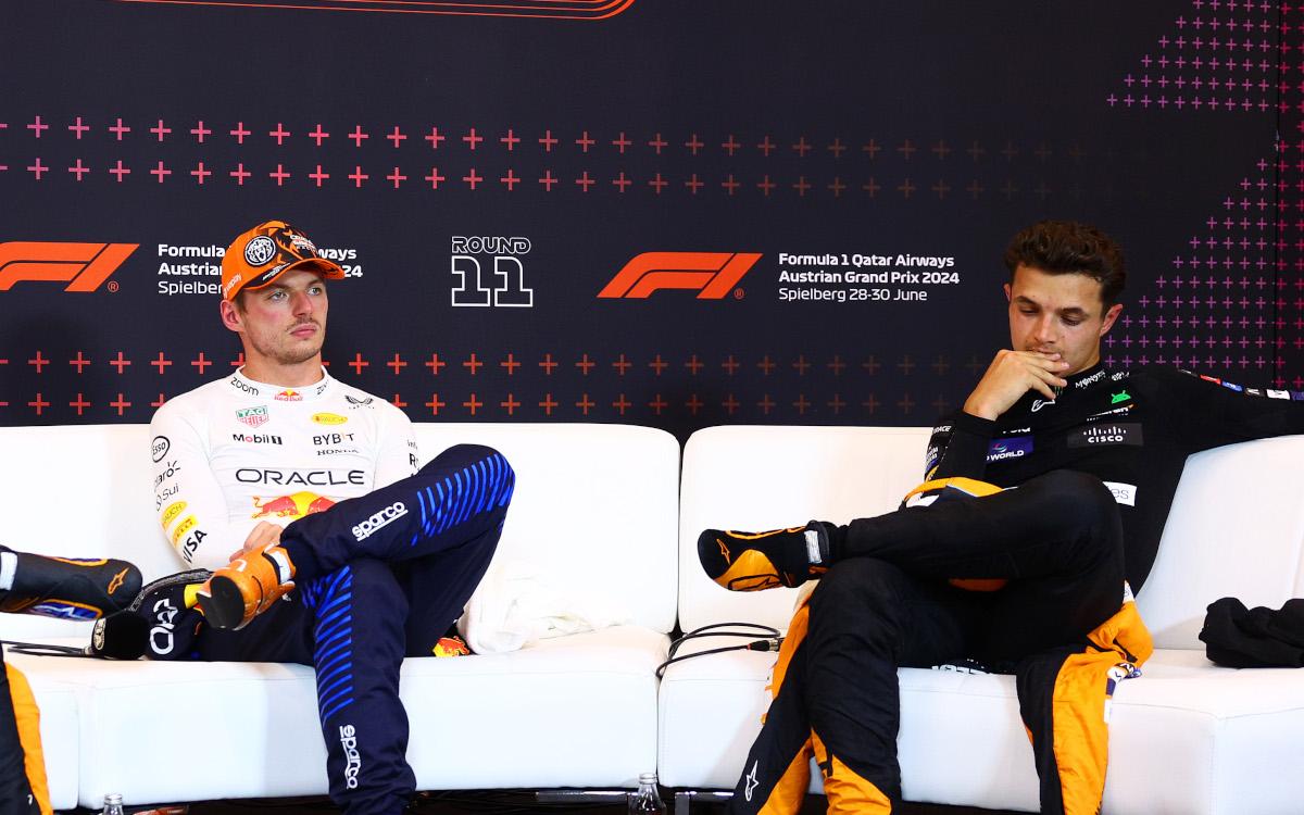 Max Verstappen a Lando Norris