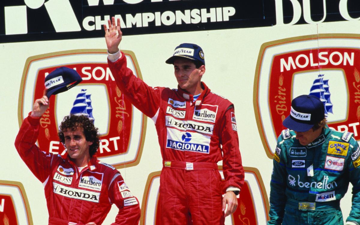 Ayrton Senna a Alain Prost na VC Kanady 1988