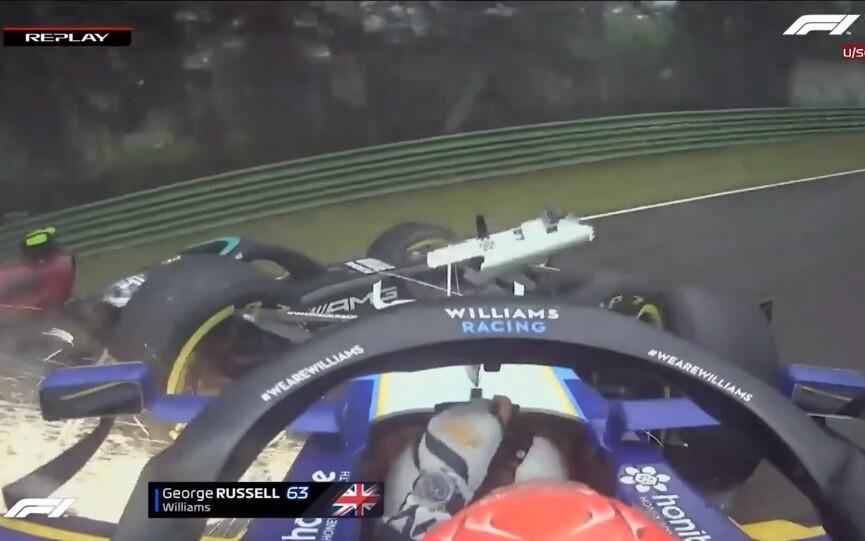 Nehoda Georgea Russella a Valtteriho Bottasa