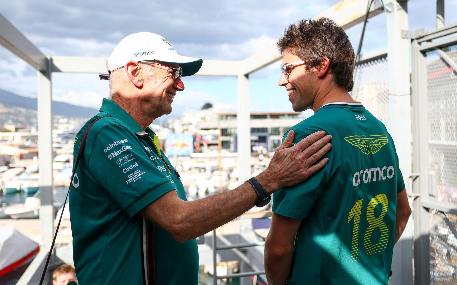 Adrian Newey a Lance Stroll