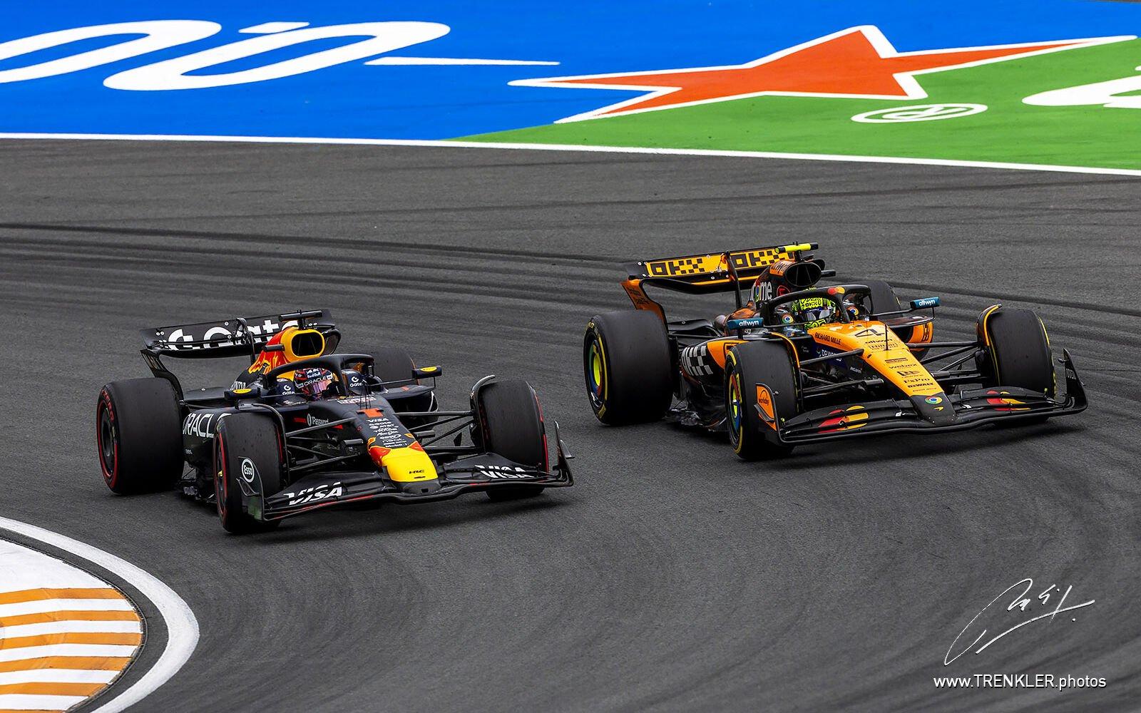 Max Verstappen a Lando Norris