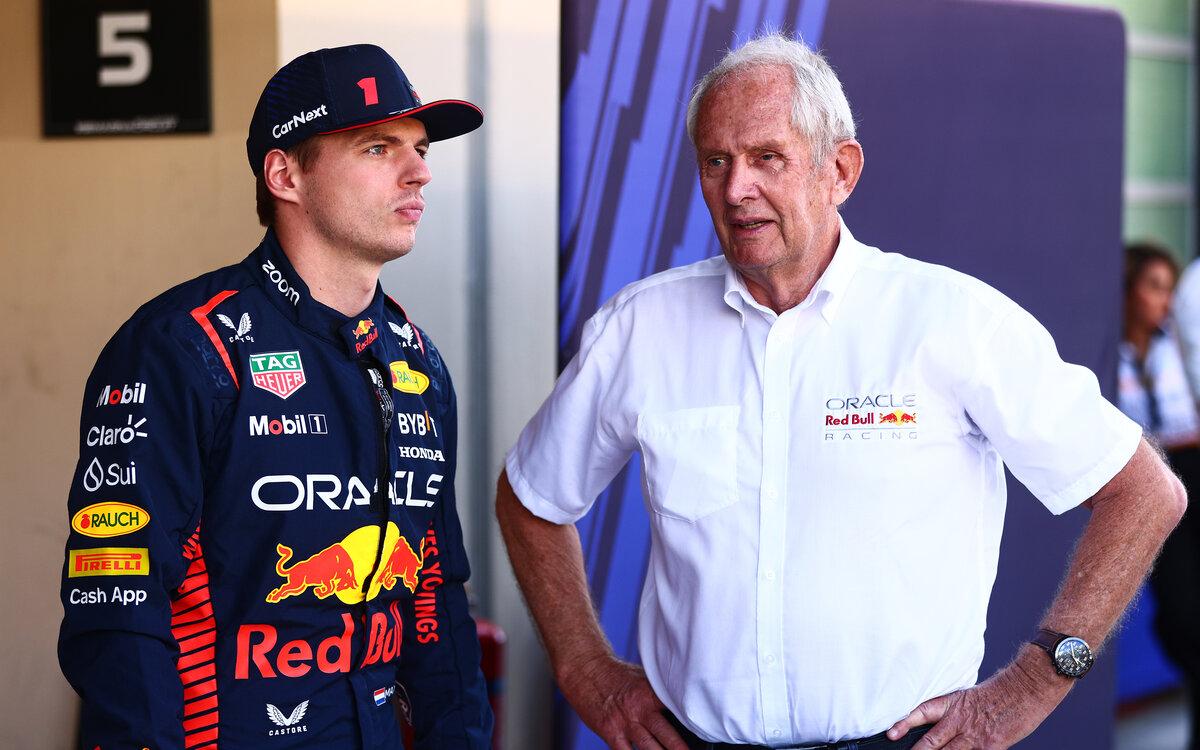 Max Verstappen a Helmut Marko