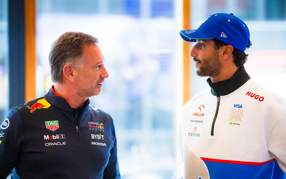 Christian Horner a Daniel Ricciardo