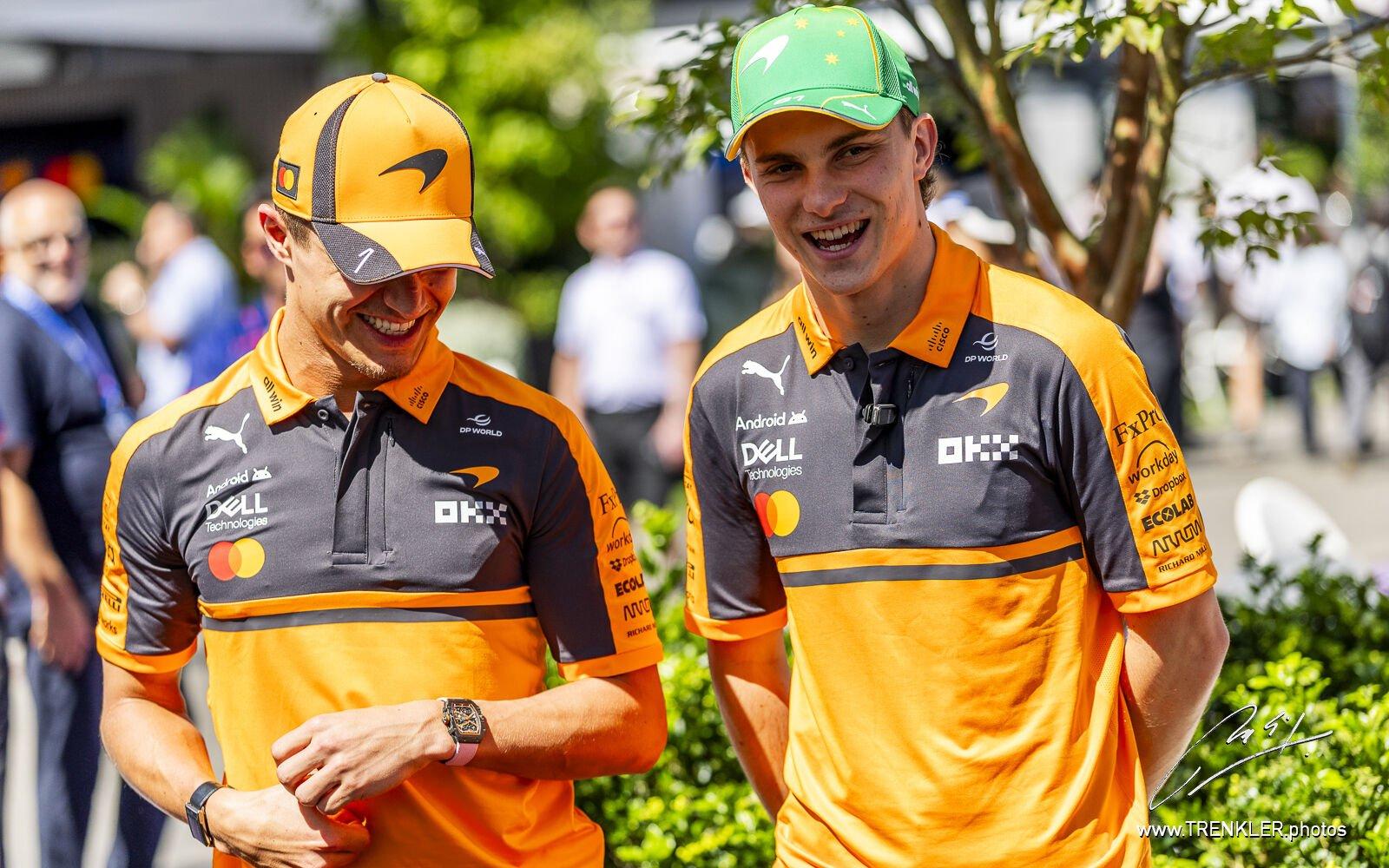 Lando Norris a Oscar Piastri