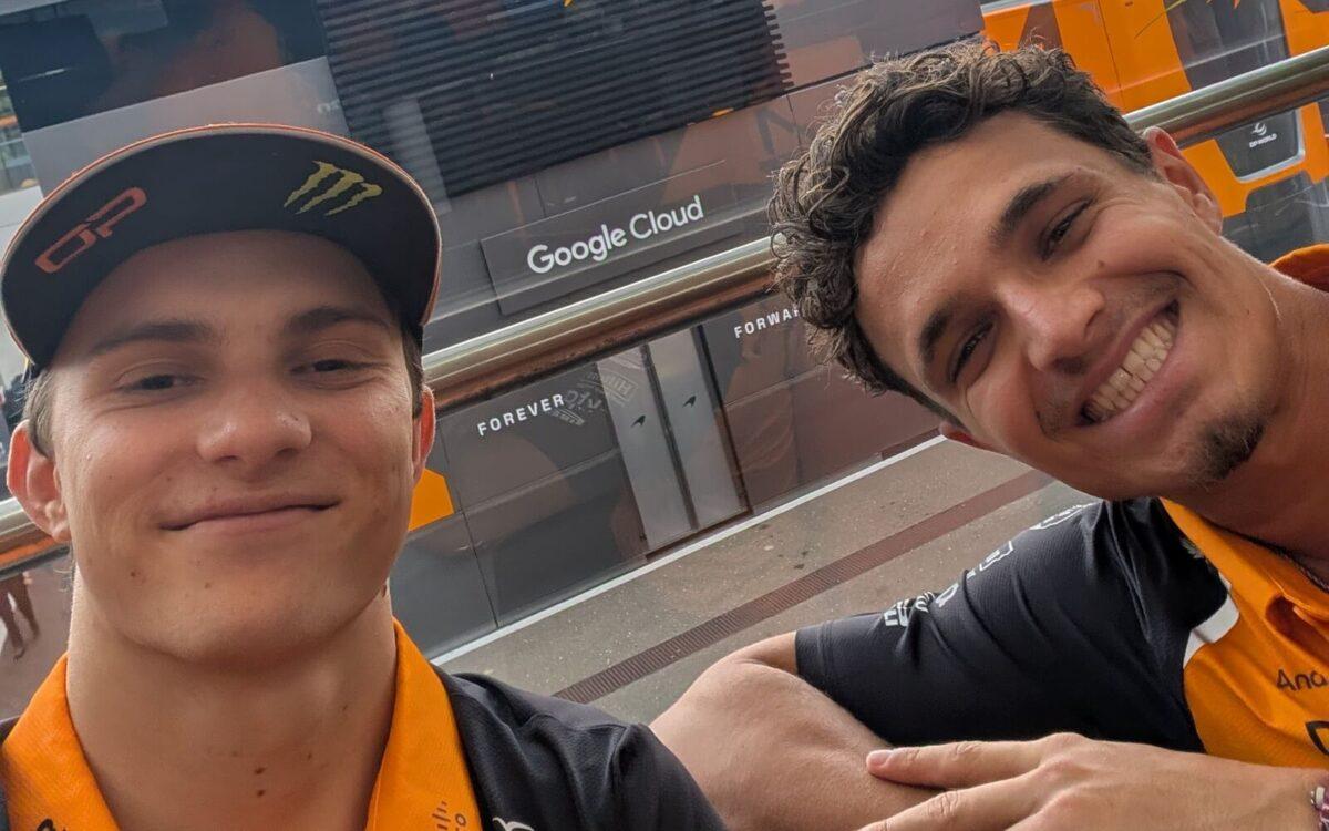 Oscar Piastri a Lando Norris