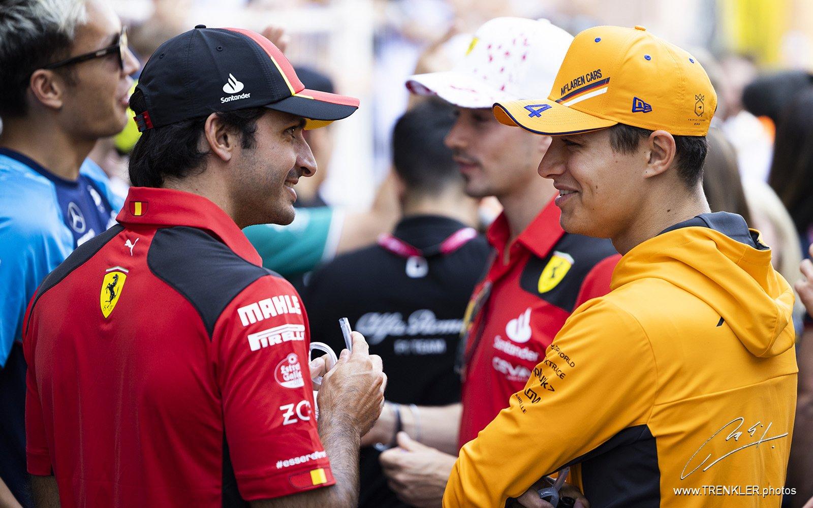 Lando Norris a Carlos Sainz
