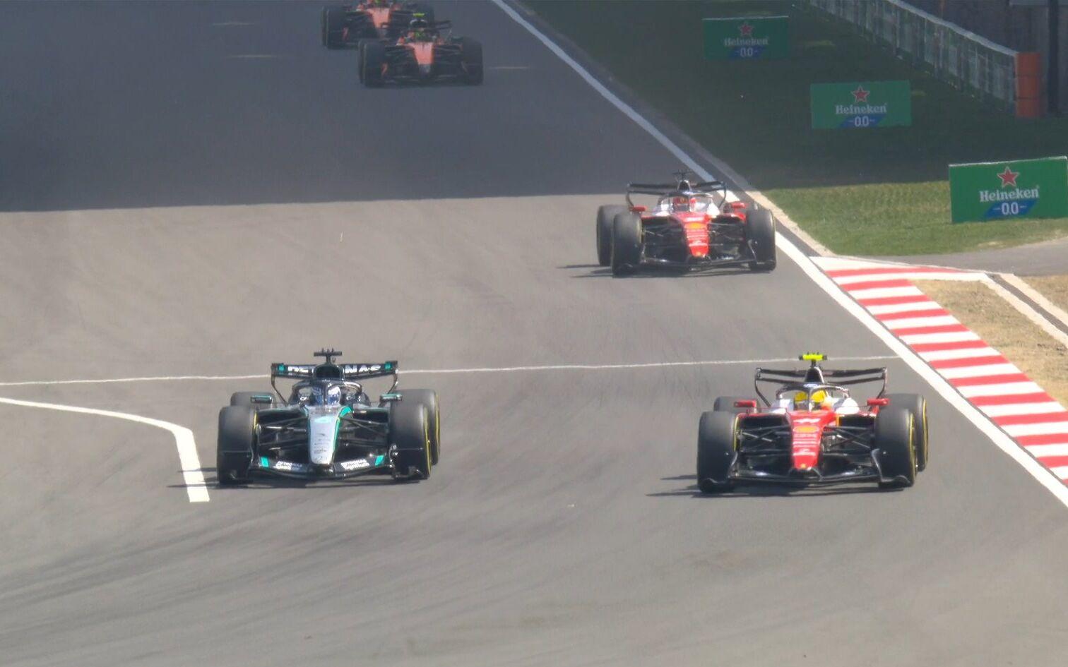 George Russell a Lewis Hamilton