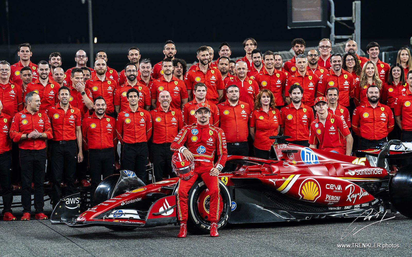 Spoločná fotka Ferrari, Charles Leclerc