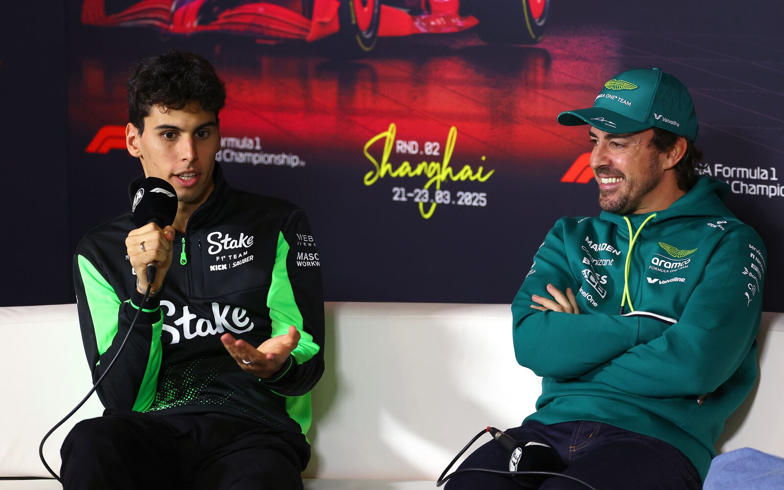 Fernando Alonso a Gabriel Bortoleto