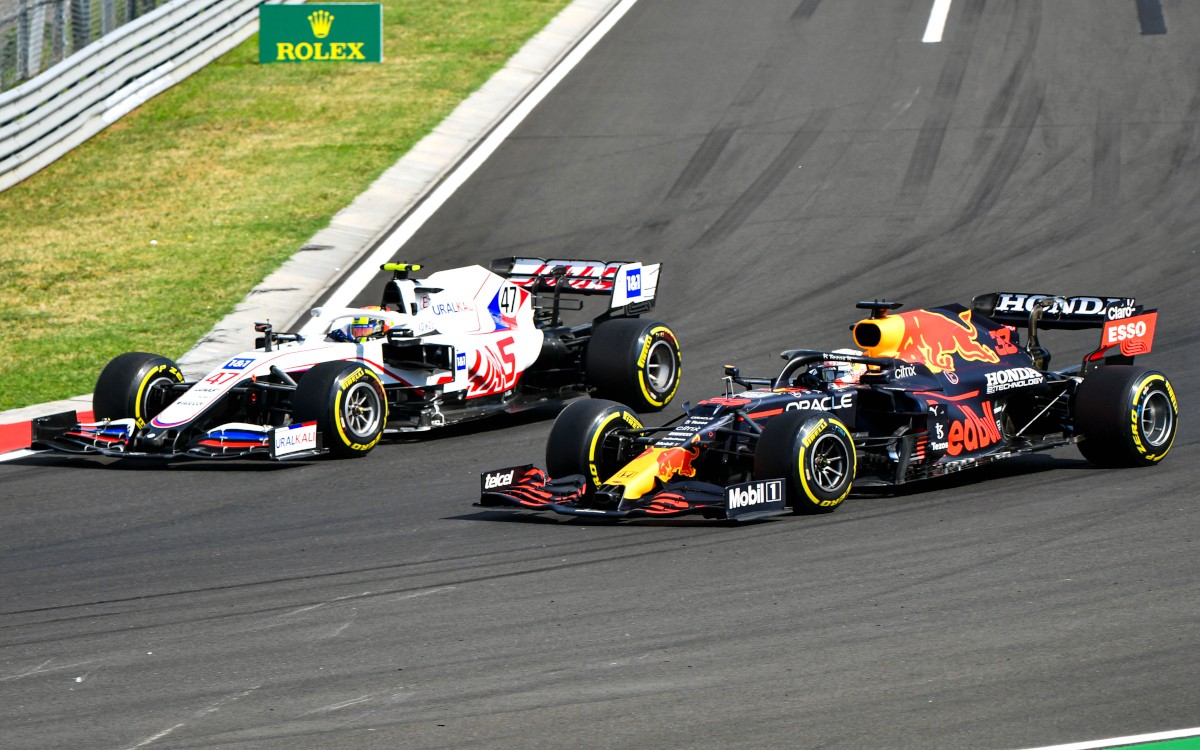 Mick Schumacher a Max Verstappen