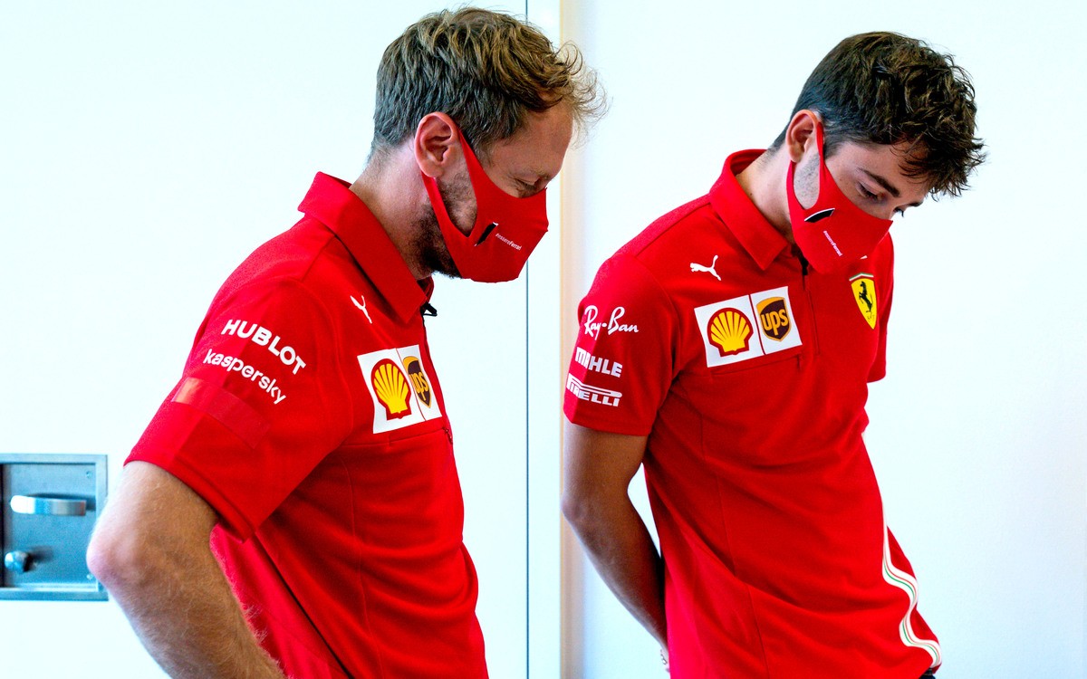 Charles Leclerc a Sebastian Vettel