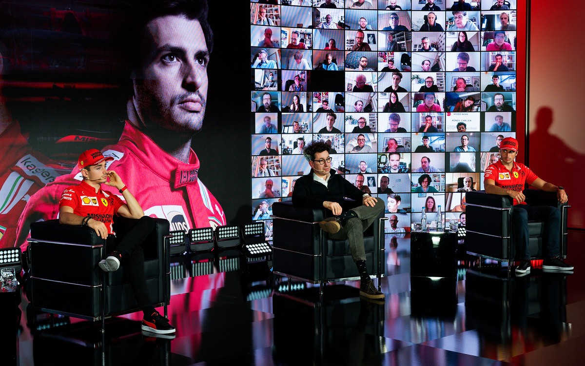 Carlos Sainz, Charles Leclerc, Mattia Binotto