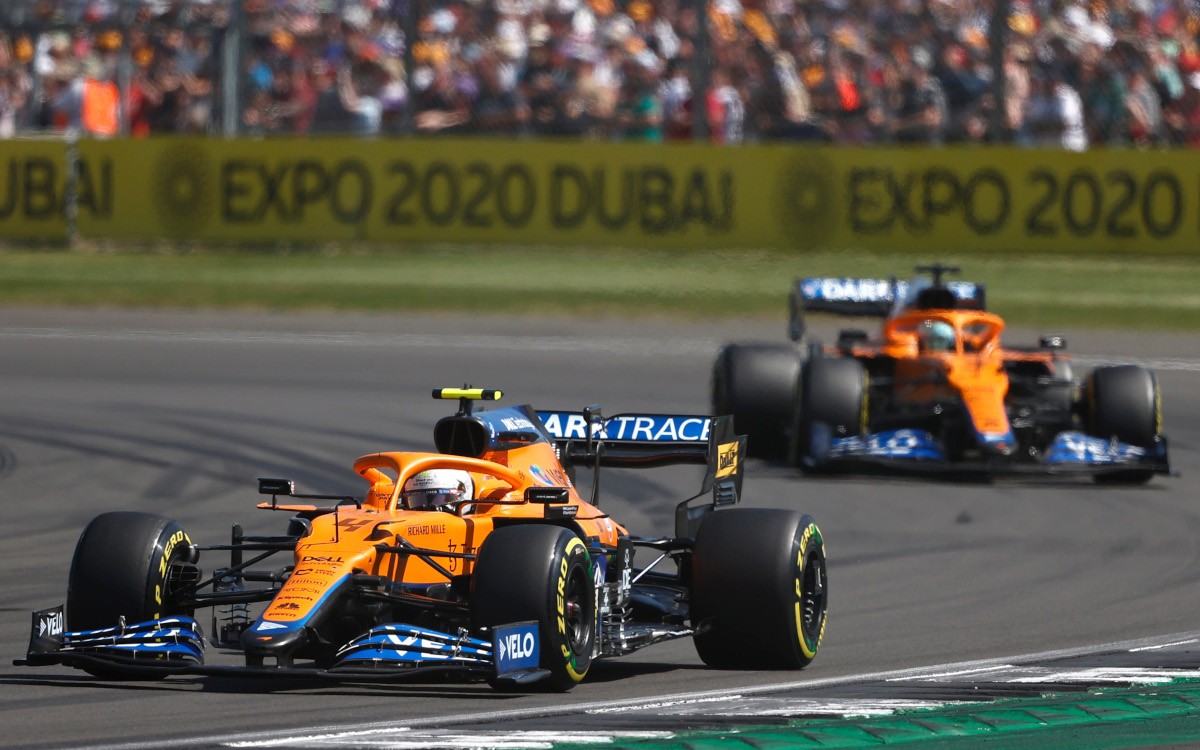 Lando Norris pred Danielom Ricciardom