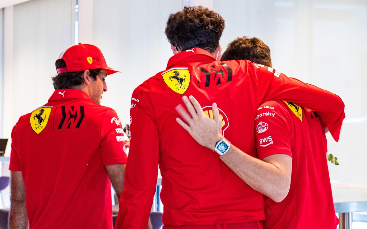 Charles Leclerc, Carlos Sainz, Mattia Binotto