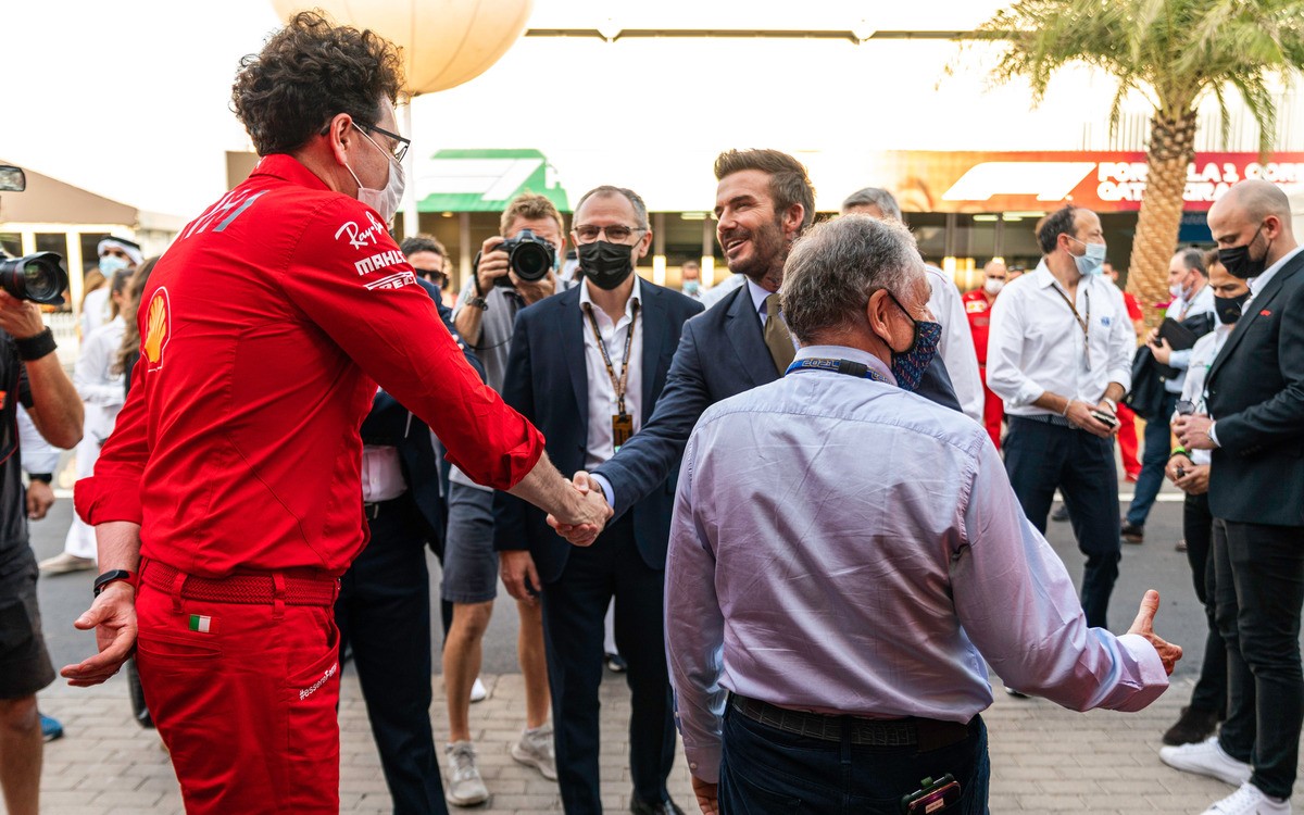 Mattia Binotto, Jean Todt a David Beckham, Stefano Domenicali