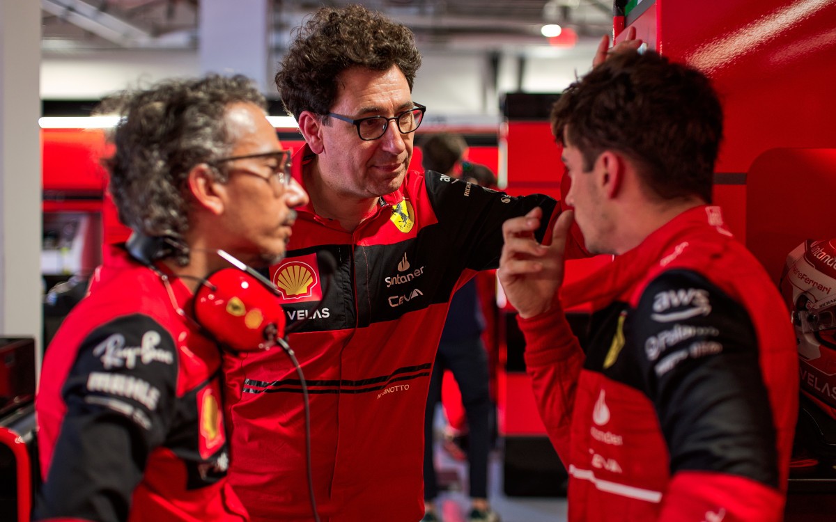 Laurent Mekies, Mattia Binotto, Charles Leclerc