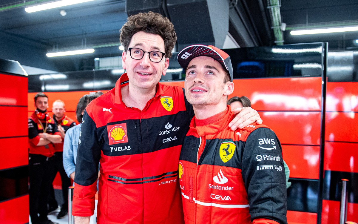 Charles Leclerc a Mattia Binotto