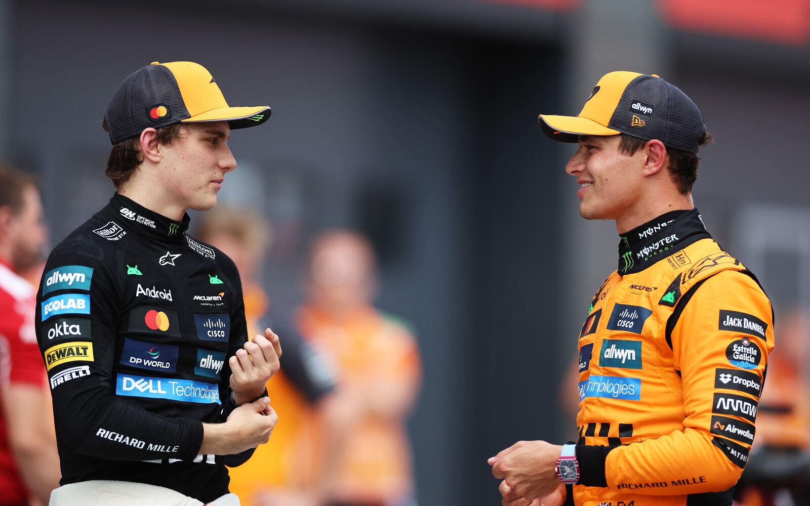 Oscar Piastri a Lando Norris