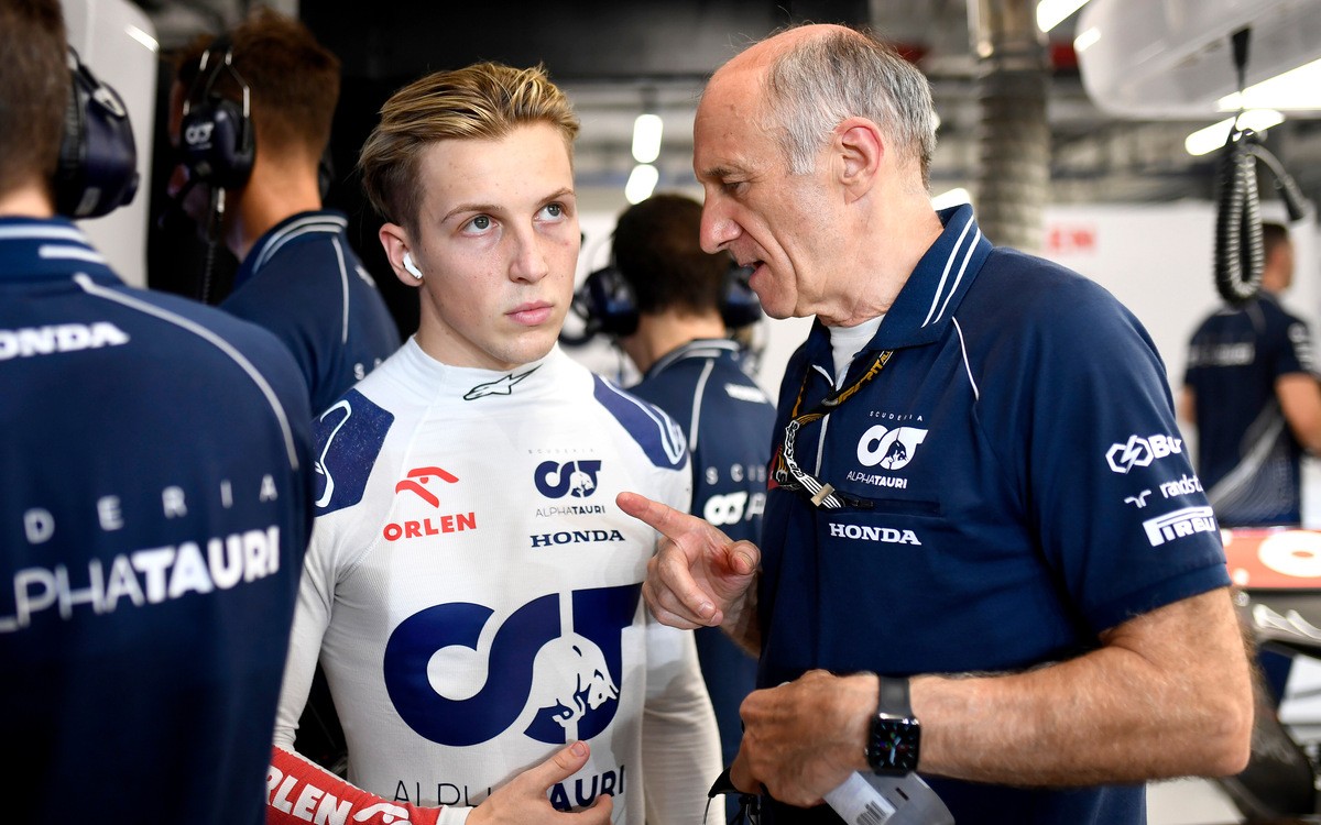 Liam Lawson a Franz Tost