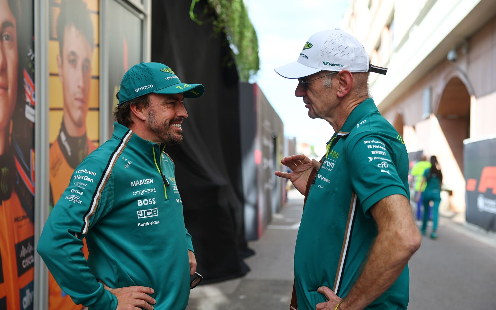 Adrian Newey a Fernando Alonso