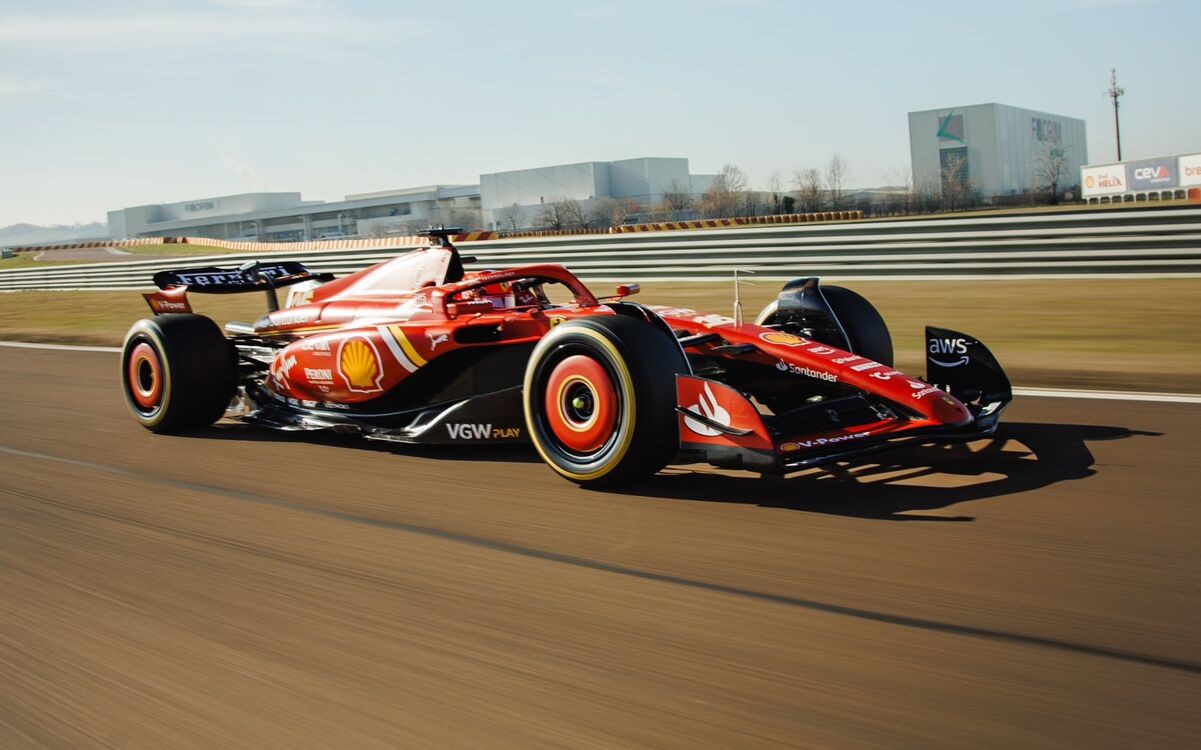 Charles Leclerc vo Ferrari SF-24