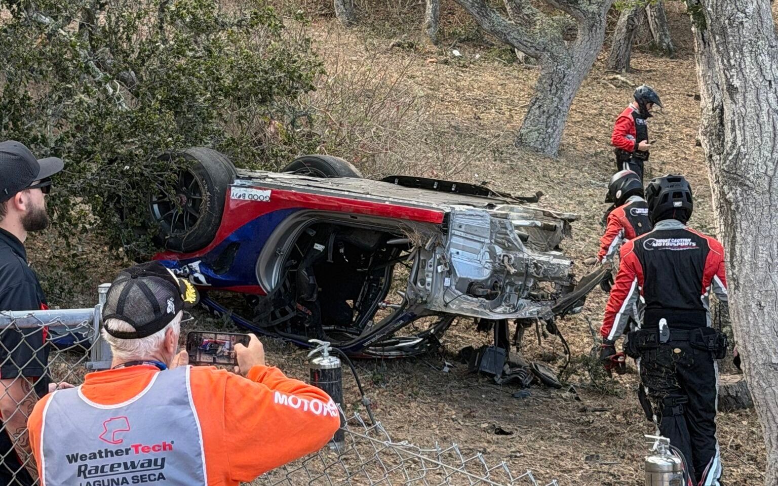 Nehoda Porsche na Laguna Seca