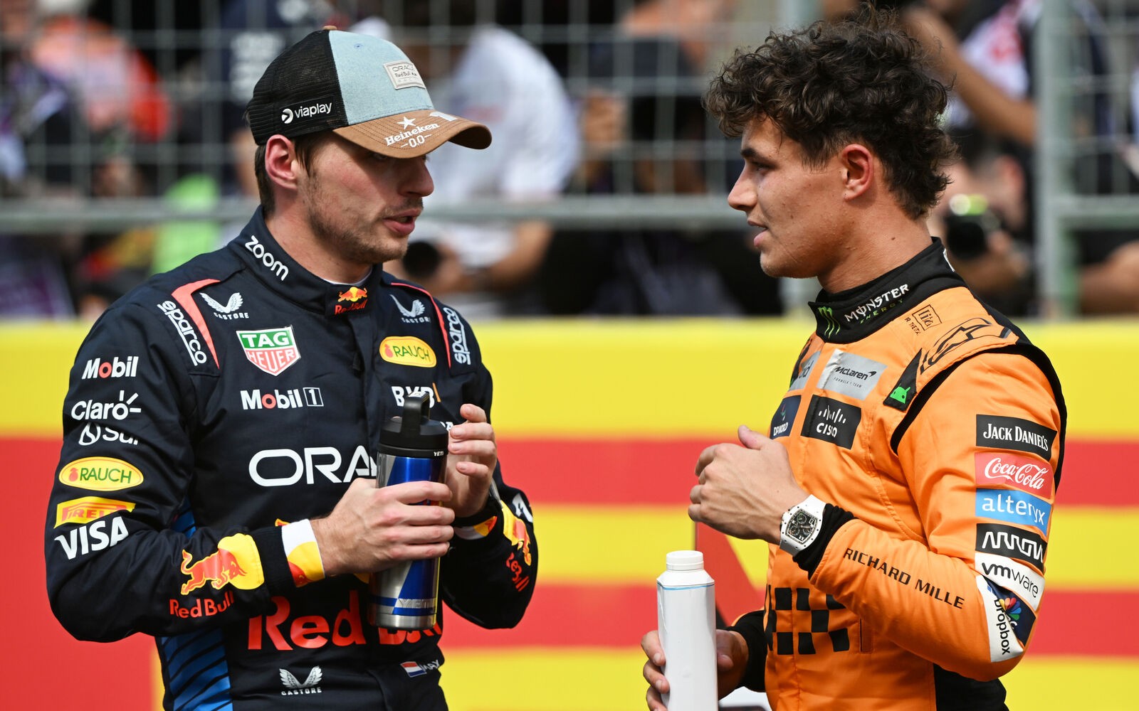 Max Verstappen a Lando Norris