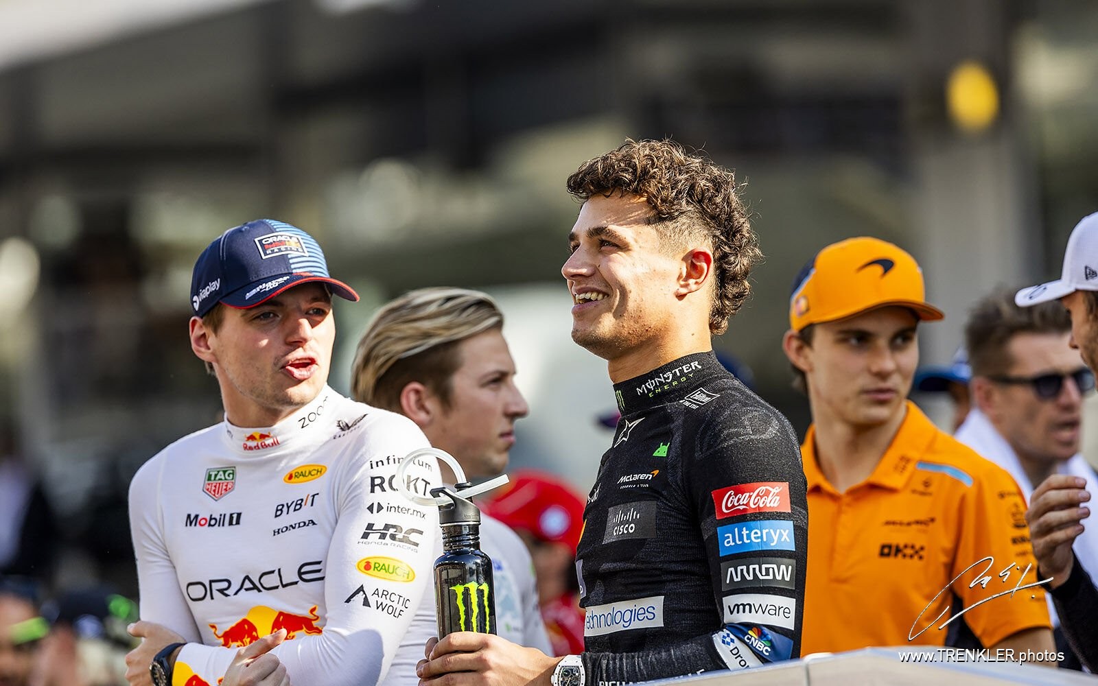 Lando Norris a Max Verstappen