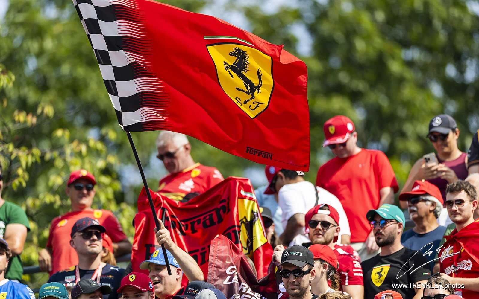 Fanúšikovia Ferrari v Monze