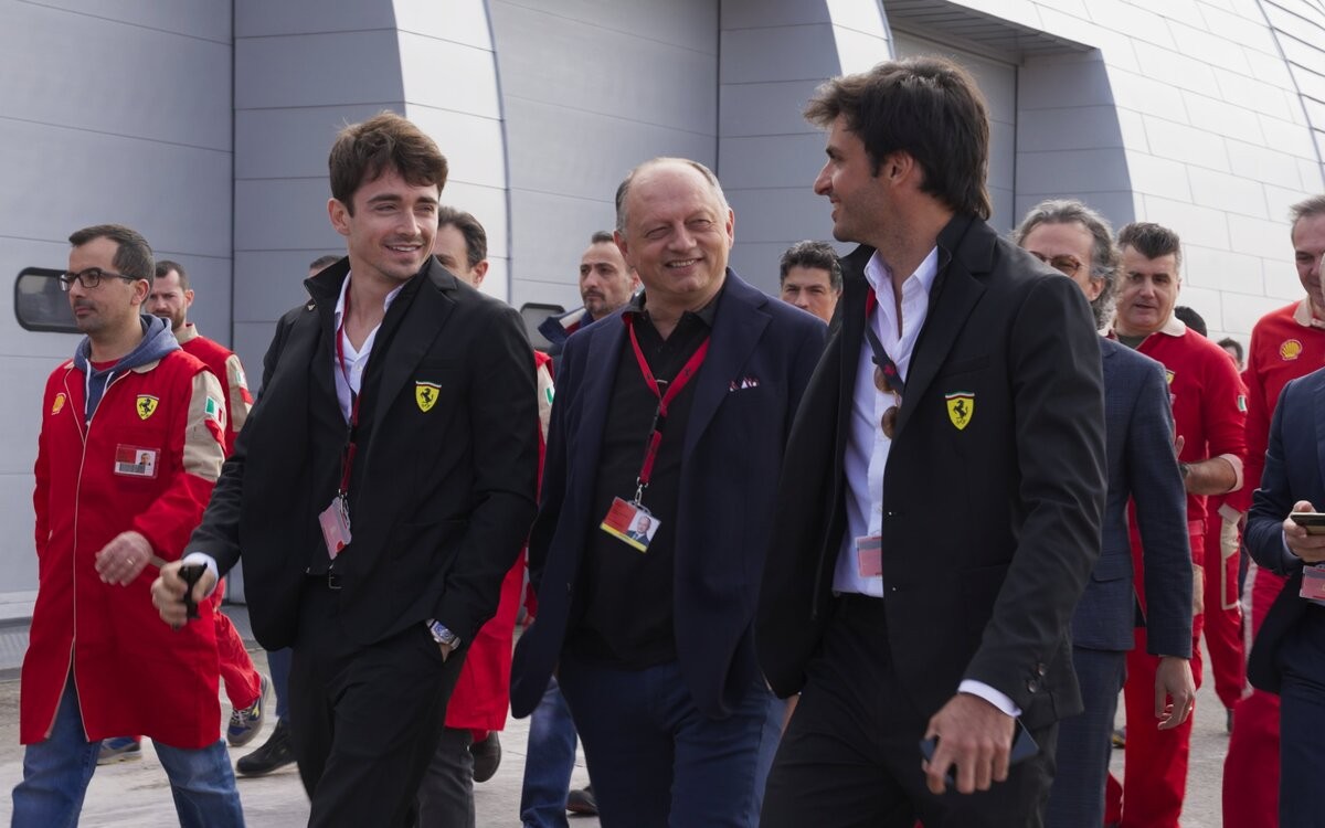 Charles Leclerc, Frédéric Vasseur a Carlos Sainz