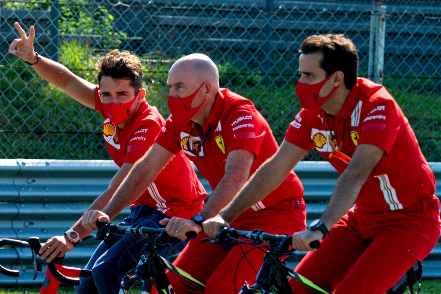 Charles Leclerc, Jock Clear a Xavier Padros