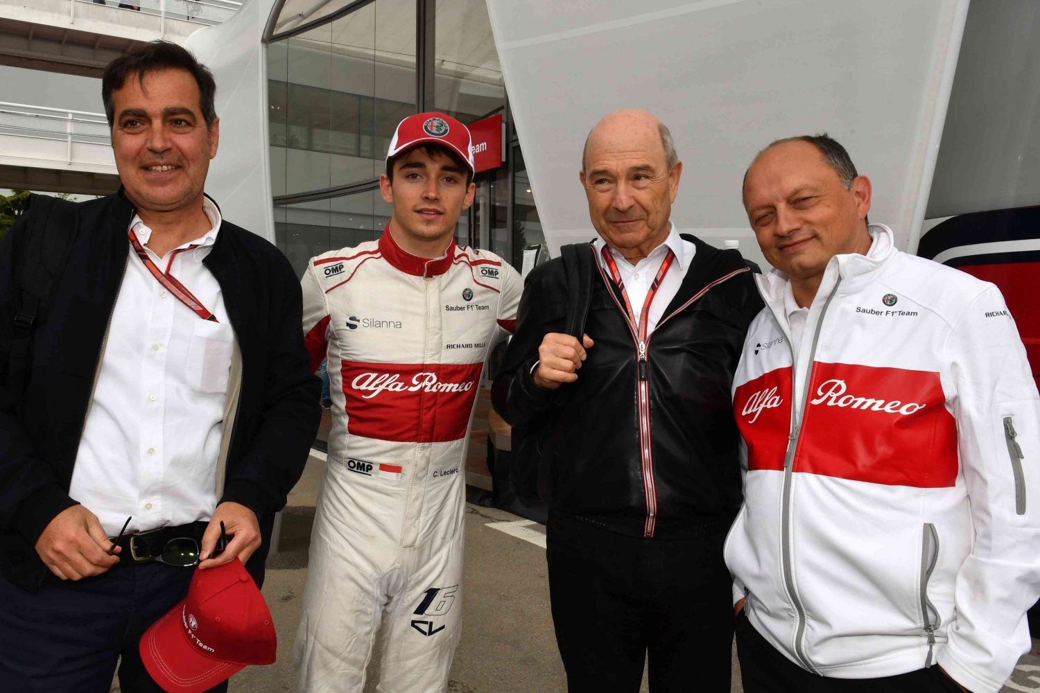 Charles Leclerc, Peter Sauber a Frédéric Vasseur