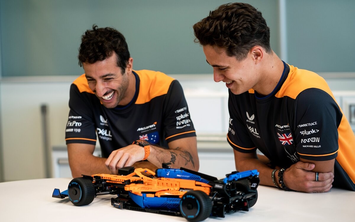 Daniel Ricciardo a Lando Norris