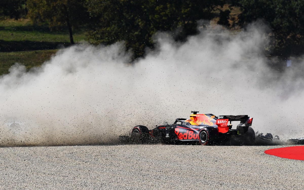 Max Verstappen v štrku