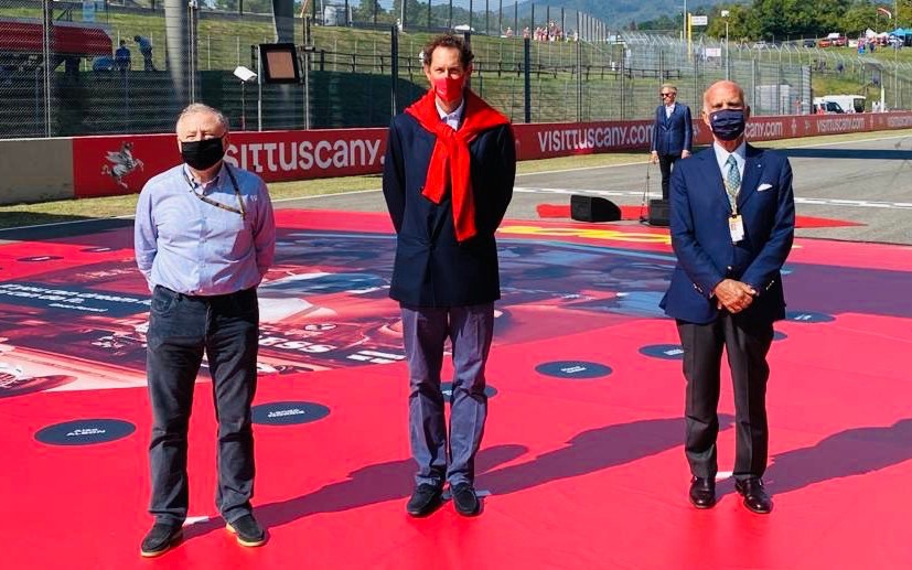 Jean Todt, John Elkann, Angelo Sticchi Damiani