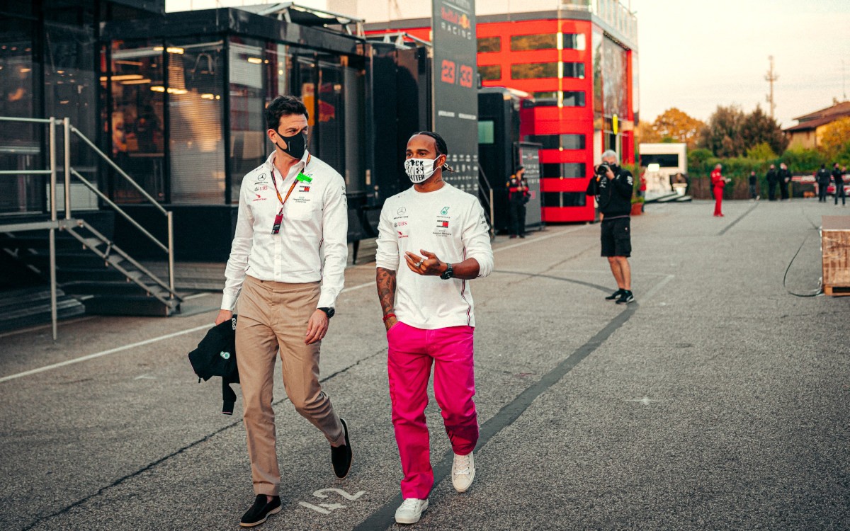 Toto Wolff a Lewis Hamilton