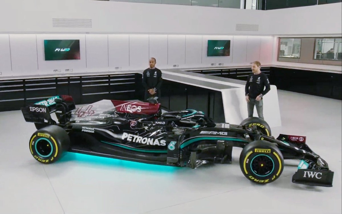 Mercedes W12, Lewis Hamilton a Valtteri Bottas