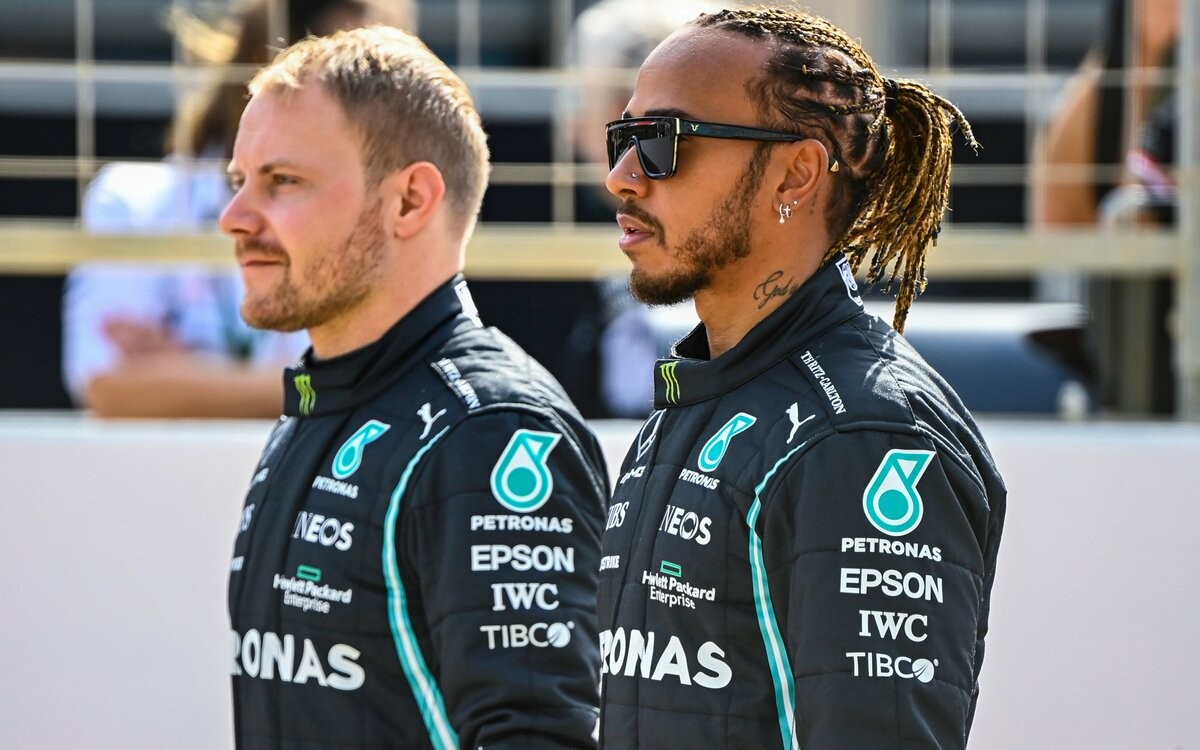 Lewis Hamilton a Valtteri Bottas