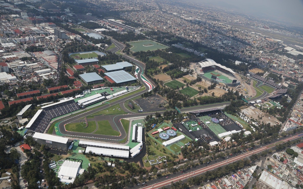 Autódromo Hermanos Rodríguez, Mexiko, ilustračné, letecké